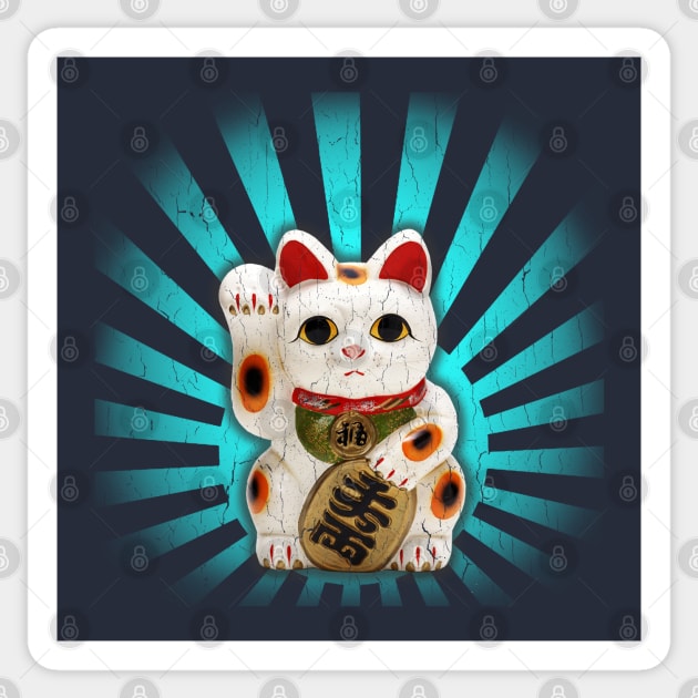 Lucky Cat - Maneki-neko Sticker by robotface